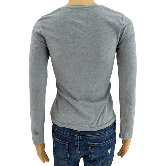 Faded Glory XS Gray I just Want A Hug Porcupine Baby Tee Shirt Long Sleeve - Picture 4 of 8